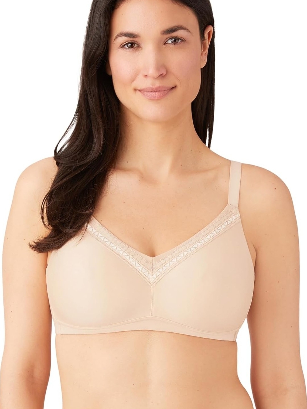 Wacoal Light Beige Soft Cup Wire Free Ultimate Comfort Bra 46DD NEW